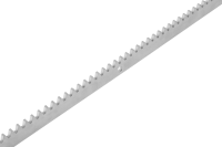 Рейка зубчатая 30x8 мм, 1 м, с крепежом